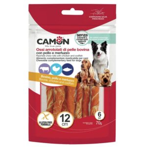 AB263 Rolice od sirove kože s piletinom i bakalarom, 70 g