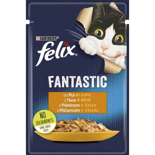 Felix Fantastic vlažna hrana za mačke sa piletinom 85g