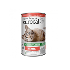 Hrana za mačke u konzervi 415 gr govedina Eurocat 24/1