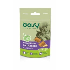 OASY poslastica za mačke keksi sa janjetinom 60g