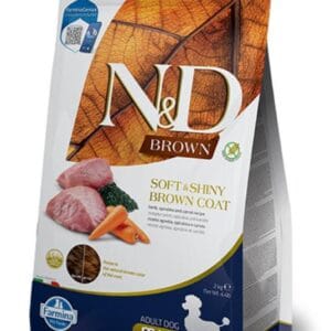 N&D Brown hrana za pse Adult Mini - Lamb, Spirulina & Carrot 2kg